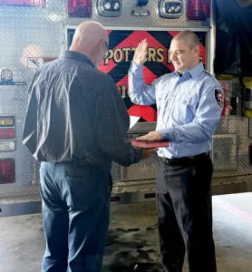 East Liverpool Fire Department swears in new firefighter